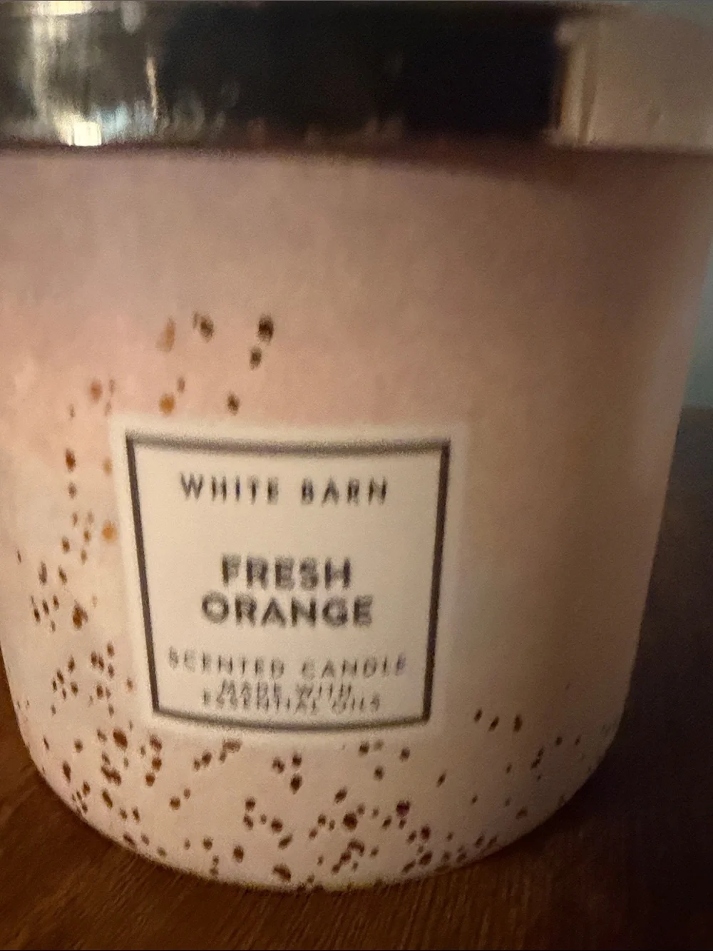 Bath & Body Works White Barn Fresh Orange 3 Wick Candle - 14.5 oz - Picture 2 of 4